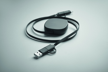 Logo trade promotional merchandise image of: 60W retractable charging cable