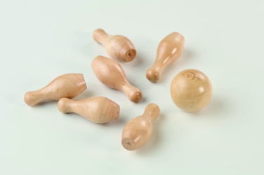 Logotrade promotional item image of: Mini pine wood bowling set