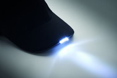 Logo trade promotional giveaways picture of: 5 panel LED cotton cap 220gr/m²