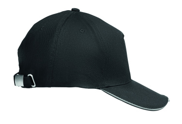 Logotrade promotional gift picture of: 5 panel LED cotton cap 220gr/m²