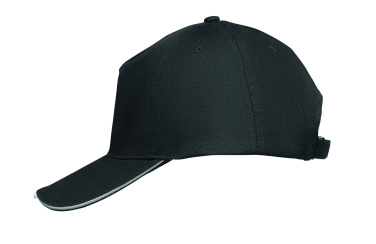 Logo trade promotional product photo of: 5 panel LED cotton cap 220gr/m²