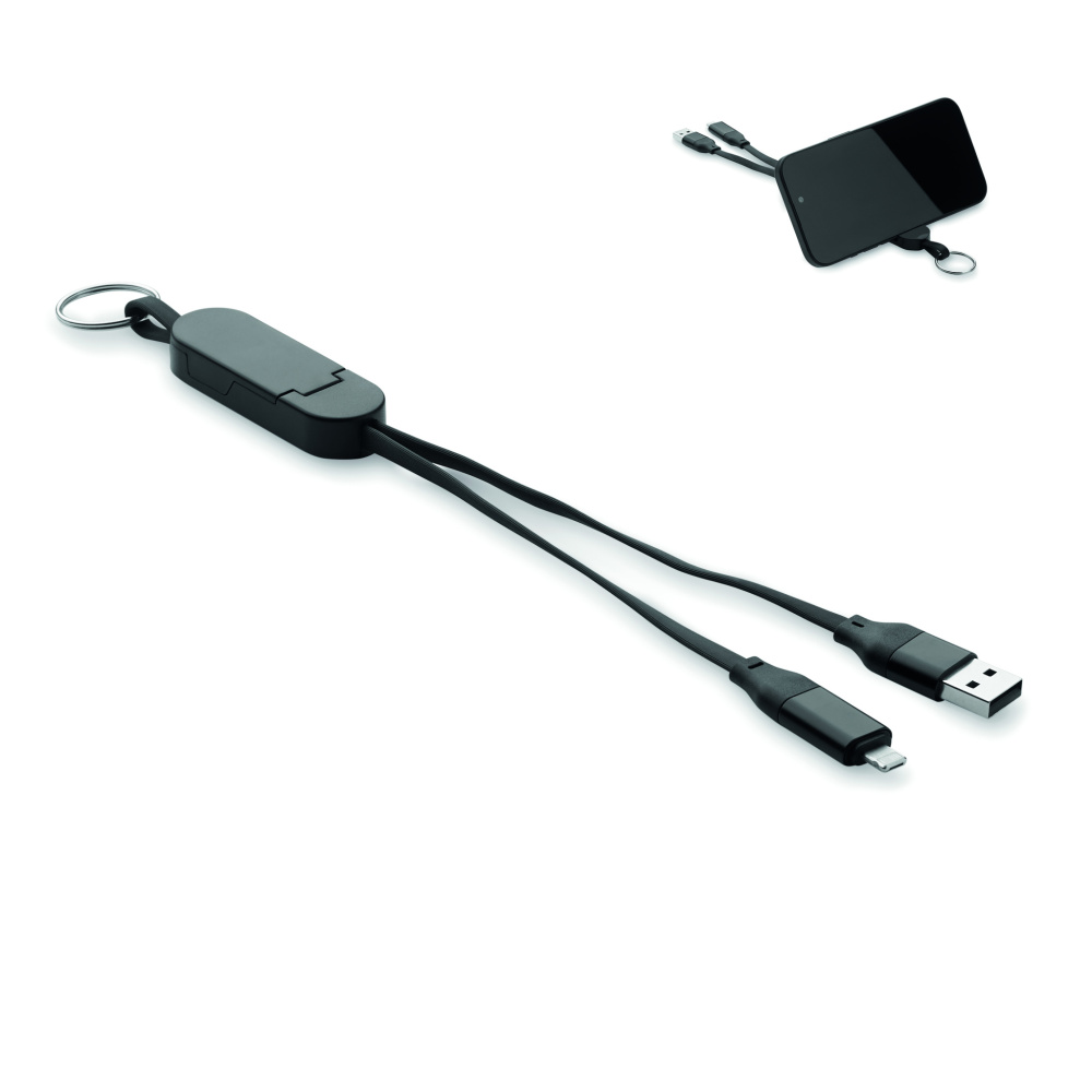 Logotrade advertising product image of: 60W cable keyring recycled ABS