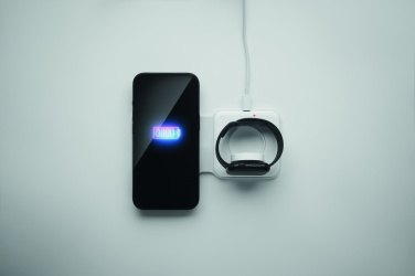 Logo trade promotional giveaways picture of: 2 in 1 foldable charger 15W