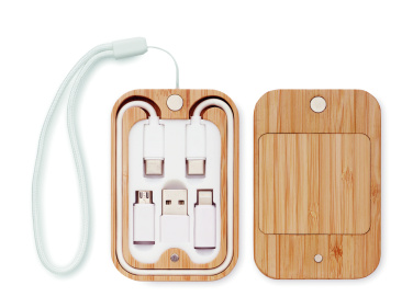 Logotrade advertising products photo of: 15W wireless charger in bamboo