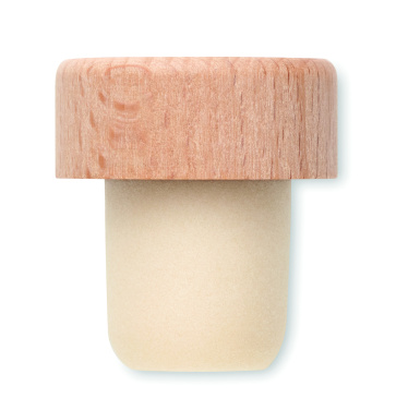 Logo trade promotional products picture of: Beech wood bottle stopper