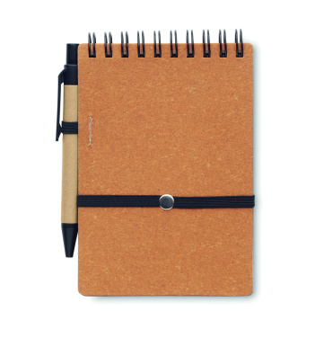 Logotrade promotional merchandise image of: Recycled notebook with ball pen