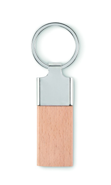 Logotrade promotional giveaway picture of: Key ring with rubber wood