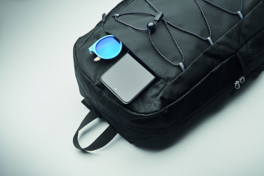 Logo trade promotional giveaways image of: 600D RPET polyester backpack