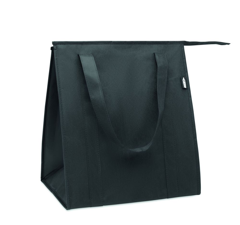 Logo trade promotional giveaways picture of: Non woven RPET cooler bag