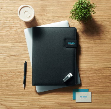 Logo trade promotional item photo of: A4 folder and wireless charger
