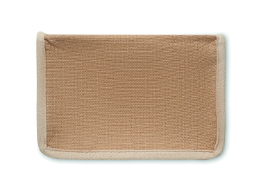 Logotrade promotional giveaways photo of: Jute and canvas cooler bag 3L