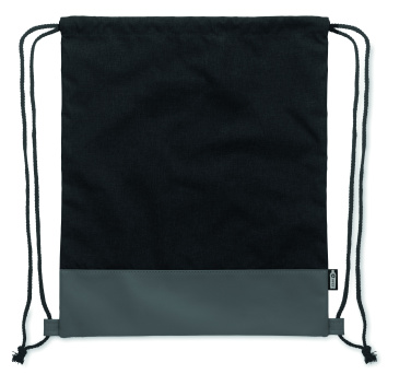 Logotrade promotional merchandise image of: RPET PU drawstring bag 2 tone