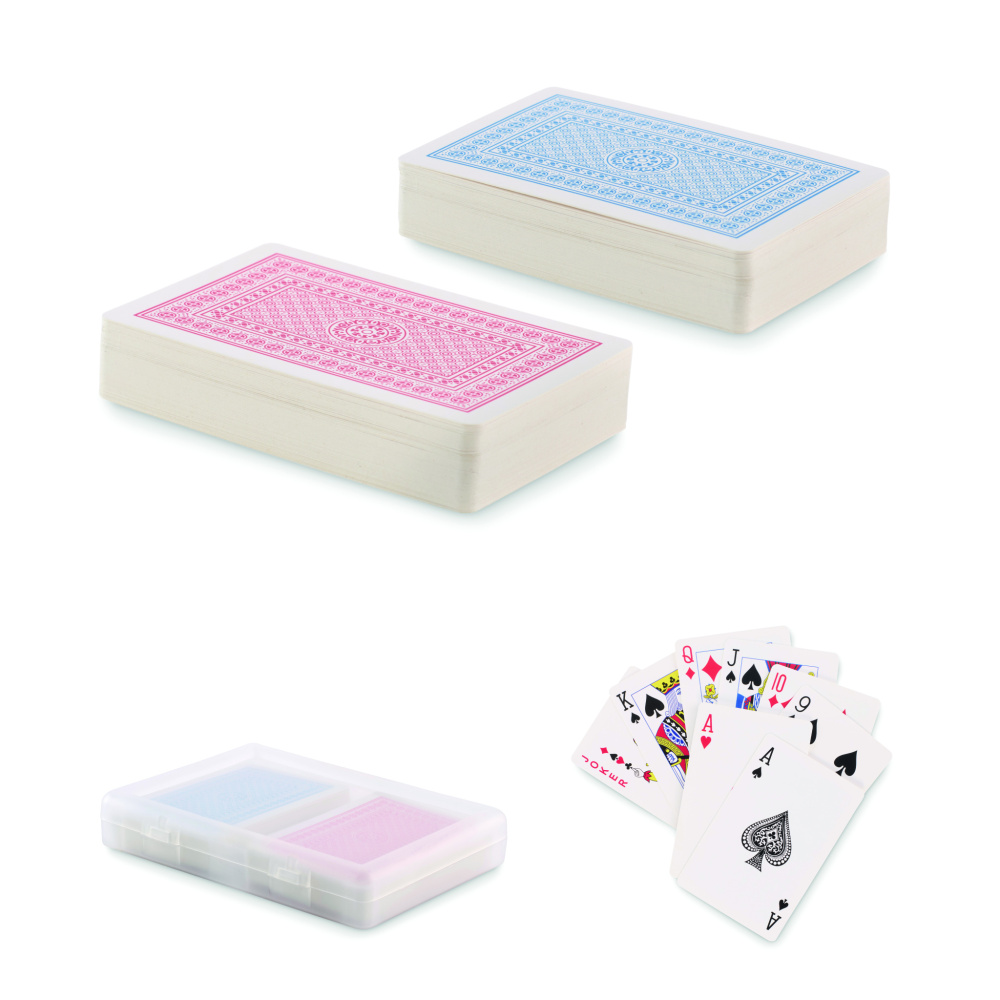 Logo trade advertising products picture of: Set of classic playing cards