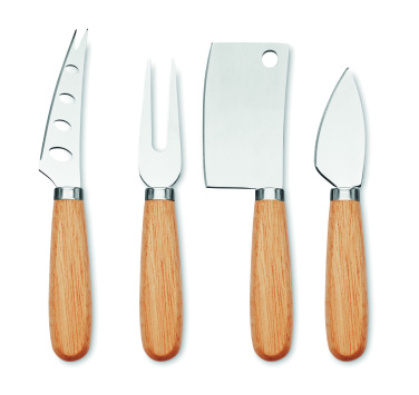 Logotrade promotional product picture of: Set of 4 cheese knives