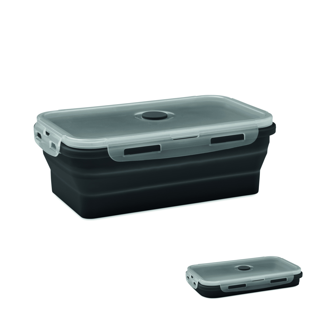 Logo trade promotional item photo of: Collapsible silicone lunch box