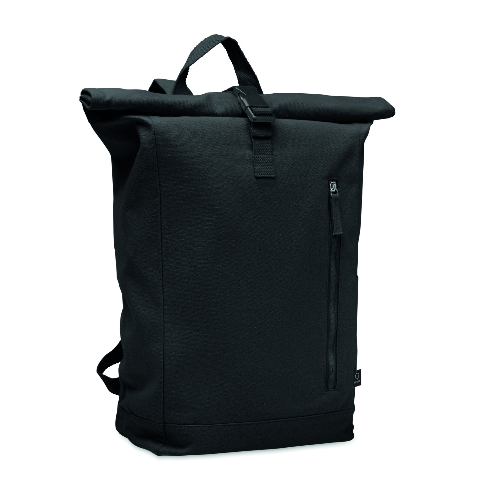 Logo trade advertising products picture of: Roll top backpack 390 gr/m²