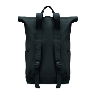 Logotrade promotional product picture of: Roll top backpack 390 gr/m²