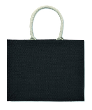 Logo trade promotional products image of: Jute bag with cotton handle