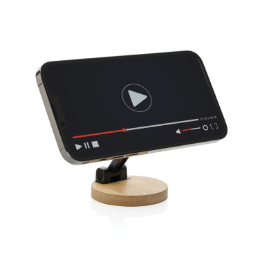 Logotrade business gifts photo of: Magmount RCS recycled plastic and bamboo phone stand