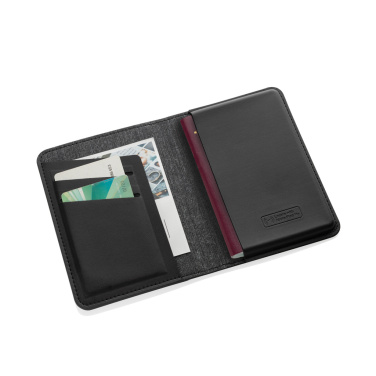 Logo trade promotional product photo of: Trackmate RCS rpolyester passport holder worldwide locating
