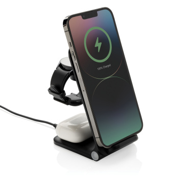 Logotrade promotional product image of: Powerpal 3 in 1 RCS recycled plastic 15W charger