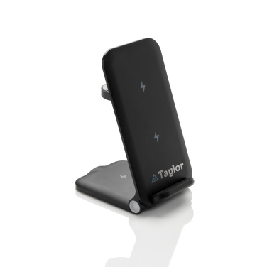 Logo trade promotional products picture of: Powerpal 3 in 1 RCS recycled plastic 15W charger