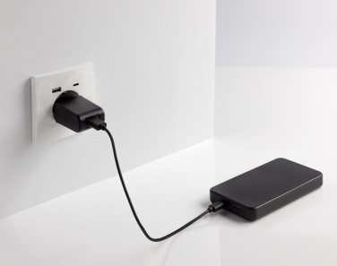 Logo trade advertising products picture of: Boostcore RCS recycled plastic powerbank 10.000mAh USB C