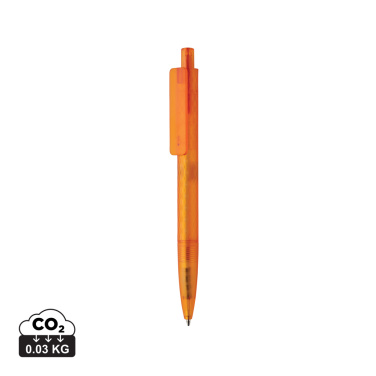 Logotrade corporate gift picture of: X3 GRS recycled PC plastic pen frosted