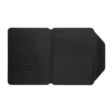 Logo trade corporate gifts image of: Teri AWARE™ RPET and walnut A4 portfolio