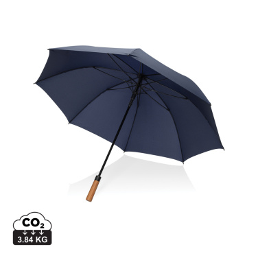 Logo trade promotional merchandise image of: Tony  Aware™ RPET 30 inch acacia auto open umbrella