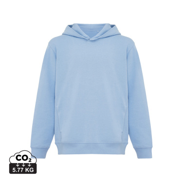 Logotrade advertising product image of: Iqoniq Yengo kids recycled cotton hoodie with sidepockets
