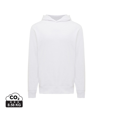 Logo trade promotional gifts picture of: Iqoniq Yengo recycled cotton hoodie with sidepockets