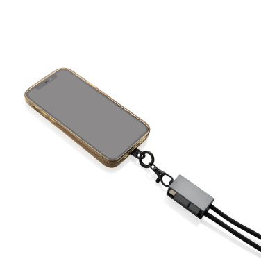 Logotrade advertising product image of: Terra RCS recycled PET phone cord with dual charge cable