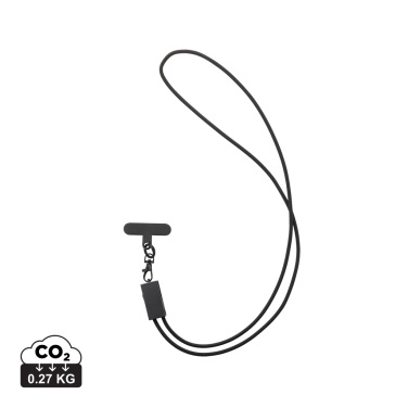 Logotrade promotional giveaway image of: Terra RCS recycled PET phone cord with dual charge cable