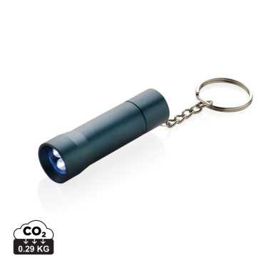 Logo trade promotional giveaway photo of: Flash RCS recycled aluminium keychain torch