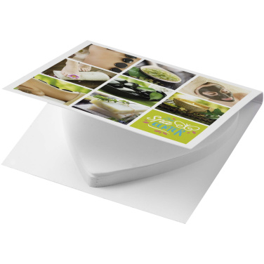 Logo trade business gifts image of: Sticky-Mate® soft cover heart-shaped sticky notes