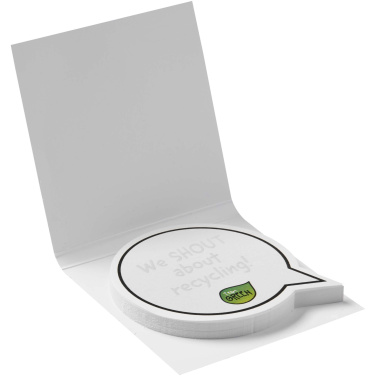 Logotrade advertising products photo of: Sticky-Mate® soft cover speech bubble shaped sticky notes