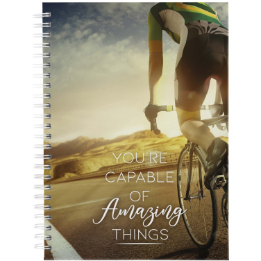 Logotrade promotional products photo of: Desk-Mate® A5 hard cover undated diary