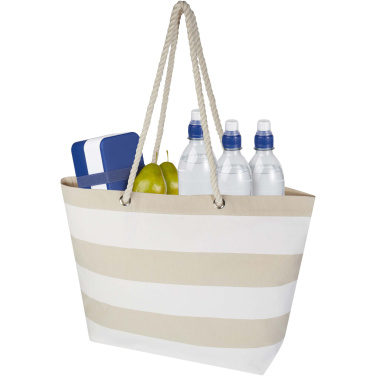 Logotrade business gift image of: Florida 270 g/m² GRS recycled beach tote bag 18L
