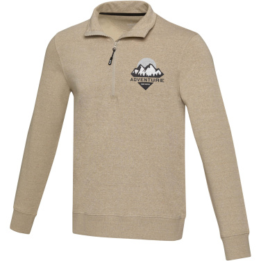 Logo trade promotional gift photo of: Tin unisex Aware™ recycled quarter zip sweater