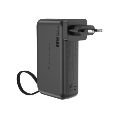 Logotrade promotional giveaways photo of: Urban Vitamin Eureka hybrid GANcharger 10000mah powerbank65W