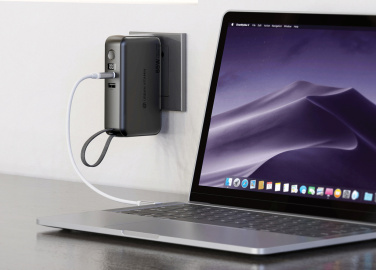 Logotrade promotional products photo of: Urban Vitamin Eureka hybrid GANcharger 10000mah powerbank65W