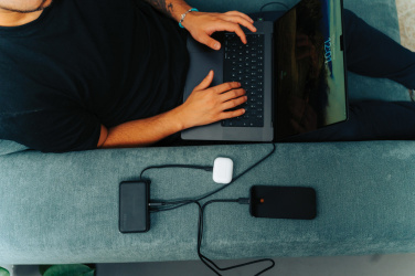 Logo trade corporate gift photo of: Urban Vitamin Eureka hybrid GANcharger 10000mah powerbank65W