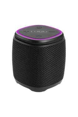 Logo trade promotional giveaways picture of: Bluetooth speaker HERMON Schwarzwolf