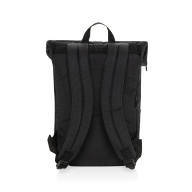 Logo trade business gift photo of: Swiss Peak Aware™ RPET Leonard 15.6 inch laptop backpack