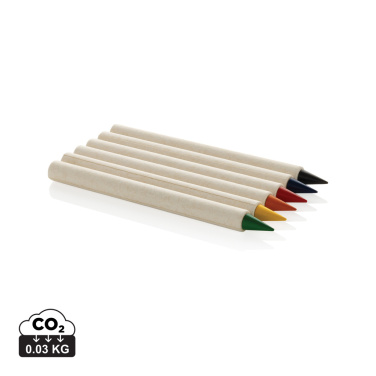 Logo trade promotional giveaway photo of: Micki GRS infinity 6pc colouring pencil set
