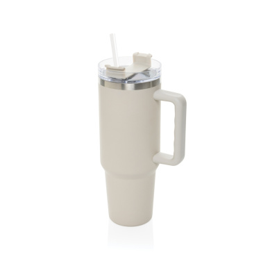 Logo trade promotional gift photo of: Stadley RCS recycled steel tumbler 1200ML