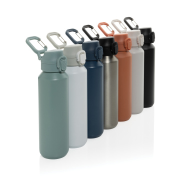 Logo trade promotional giveaway photo of: Via RCS Re-steel lockable sport bottle 600ML