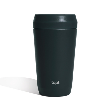 Logo trade promotional products image of: Topl Recycled Steel To Go Tumbler Patented 360 Lid 354ml