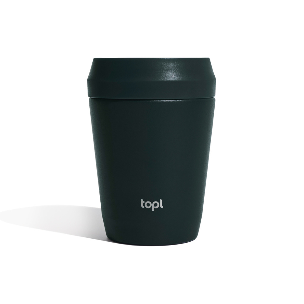 Logotrade promotional products photo of: Topl Recycled Steel To Go Tumbler Patented 360 Lid 235ml